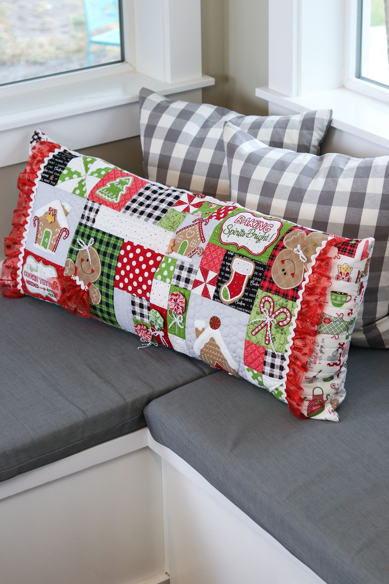 Ginger's Kitchen Bench Pillow (Plus the REAL Ginger!)